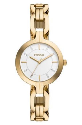 Fossil Kerrigan Bracelet Watch, 32mm in Gold at Nordstrom Rack