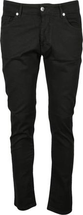 Costume National Stijlvolle Denim Jeans met Elastaan - Heren - Slim Fit Jeans - Zwart - W38 - Denim - Jeans