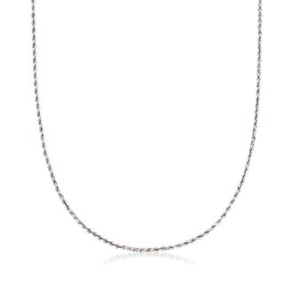 Ross-Simons 2mm Sterling Silver Rope-Chain Necklace