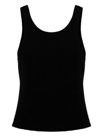 IXIAH ribbed tank top - Black