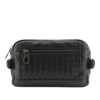 Bottega Veneta Pre-owned Belt Bags, female, Black, Size: ONE SIZE Pre-owned Woven Nappa Belt Bag