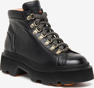 Santoni Wander-Schn&uuml;rstiefeletten aus Leder