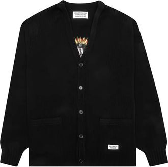 Wacko Maria Cardigan con tasca applicata - Nero
