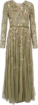 Mac Duggal Abito da sera a fiori - Verde