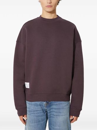 Alpha Industries logo crew-neck sweater - Purple