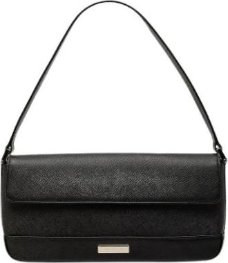 Burberry Pre-owned Vintage Schoudertas - Dames - Vintage Schoudertas - Zwart - ONE Size - Leer - Vintage