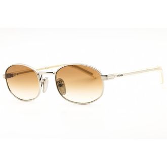Prada Ladies Silver Tone Oval Sunglasses 0PRB53S