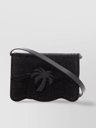 Palm Angels palm beach leather shoulder bag