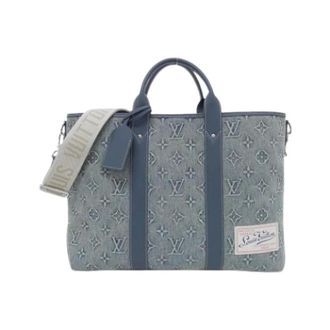 Louis Vuitton Pre-owned Vintage Denim Tote Bag - unisex - Louis Vuitton Vintage - Vintage Tote Bags - Blue - ONE SIZE - Pre-owned