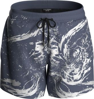 Plein Sport Water Tiger Logo Zwemshorts in Grijs