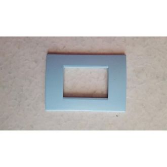 Trade Shop Trade Shop - Placca Placche Placchete Compatibili Living Light In Abs 3 4 7 Posti Colorate - Polvo Azul