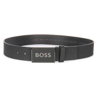 HUGO BOSS Icon S1 Belt - male - Hugo - Belts - Black - 105 CM - Accessories