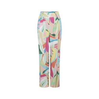 Nafnaf Wide Broeken - Dames - Straight fit broeken - Veelkleurig - L - Broeken