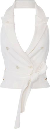Elisabetta Franchi Mujer, Chaquetas, Blanco, Talla: S