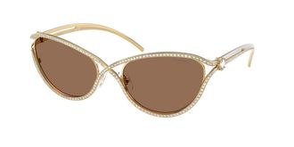 Swarovski SK7025 400473 Womens Sunglasses Gold Size 58