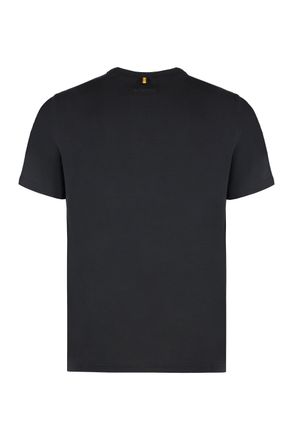 K-Way Mens Adame Cotton Crew-Neck T-Shirt Black T-Shirts And Polos