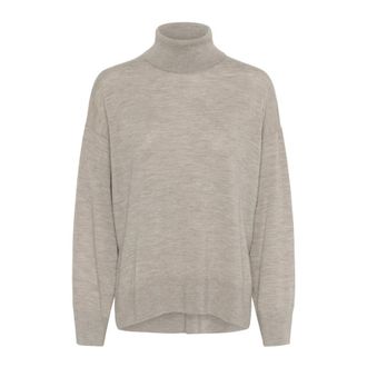 Inwear Turtlenecks, female, Gray, M, Sandy Grey Melange Turtleneck Jumper