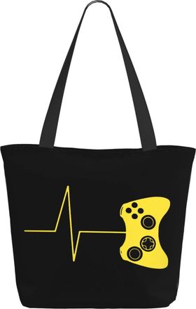 AOOEDM Heartbeat Of Gamer Ladies Shopping Bag 13x11x7in.The Perfect ValentineS Day Gift.It Is The Best ValentineS Day Gift For Mom, Daughter, Wife,Etc
