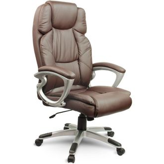 OEM Silla De Oficina Sofotel Eg-227 De Cuero Marr&oacute;n