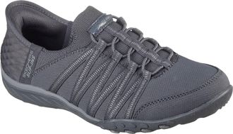 Skechers Breathe-Easy - Roll-With-Me Textiel Dames Sneakers in Antraciet