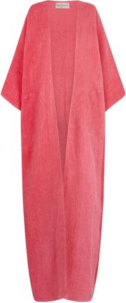 Cortana Oversized Linnen Kimono Jas - Dames - Kimonos - Roze - L - Linnen - Overhemden