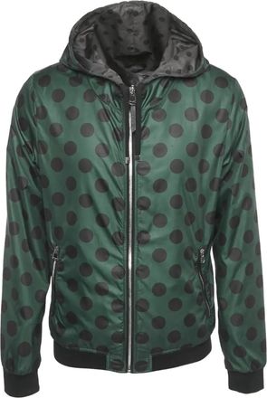 Dolce & Gabbana Giacca reversibile a pois - Verde