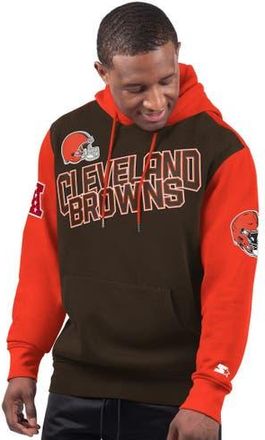 Starter Mens Starter Brown Cleveland Browns Extreme Pullover Hoodie at Nordstrom, Size Medium
