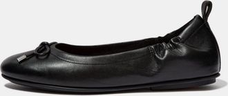 FitFlop Dames Fit Flop Allegro ballerinas met strik van leer in zwart