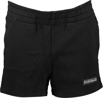 Napapijri Zwarte dames shorts met elastische taille - Dames - Bermuda - Zwart - XS - Korte Broeken