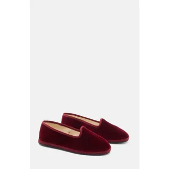 Scarosso Valentina Loafers in Burgundy - Velvet at Nordstrom, Size 38