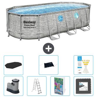 Bestway Piscina Bestway Power Steel Oval - 549x274x122 Cm - 8-piezas S543