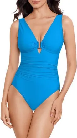 Magic Suit By Miraclesuit Kristi Marquis One-Piece Swimsuit in Sky at Nordstrom Rack, Size 10