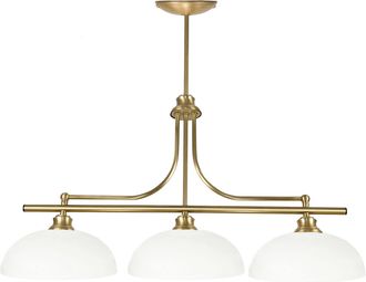 OEM L&aacute;mpara Colgante De Techo Tipo Ara&ntilde;a Con Pantalla De Cristal, Casquillo E27, Led, Color Blanco, Modelo 14-682