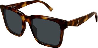 Saint Laurent SL M170 003 Womens Sunglasses Tortoiseshell Size 55 - Free RX Lenses - Free RX Lenses