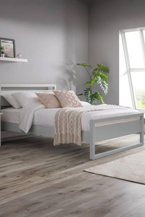 Julian Bowen Venice Bed in Grey | Size: Double