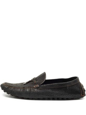 Louis Vuitton Monte Carlo leather loafers - Black