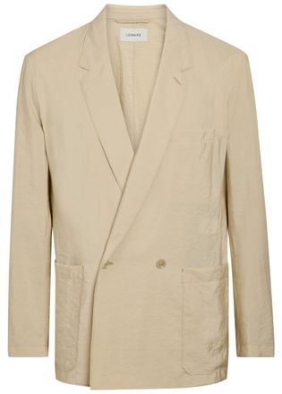 Christophe Lemaire Double-breasted Silk-blend Jacket - Off White - 50 (IT50 / L)