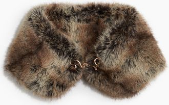 H&M Flauschiger Kragen - Brown