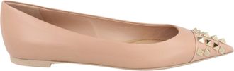 Valentino Rockstud Alcove Leather Ballet Flats