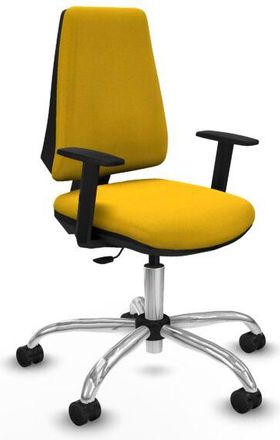 Piqueras y Crespo Piqueras Y Crespo - Elche Cp Bali Amarillo Brazos 1d Base Cromada Ruedas Nailon 65mm