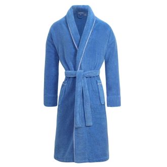 Bown of London Towelling Dressing Gown Cancun in Blue | Size: Small