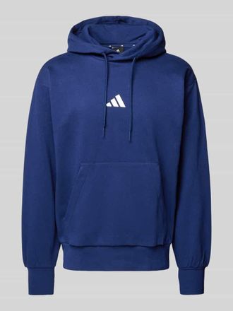 adidas Hoodie mit Kängurutasche in Marine, Größe L