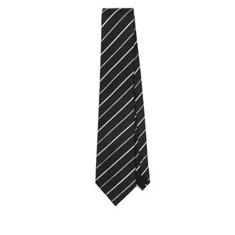 Saint Laurent Patterned-jacquard Tie