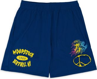 Warren Lotas WOODSTOCK MESH BLUE SHORTS
