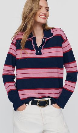 Maeve Design History x Maeve Scallop-Collar Sweater
