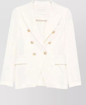 Circolo 1901 cotton double breasted jacket notch lapels