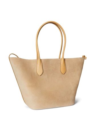 Polo Ralph Lauren Bellport su&egrave;de leren shopper - Beige