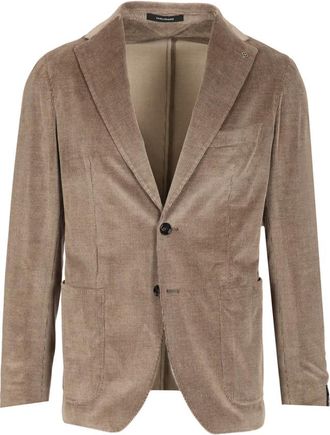 Tagliatore Unlined Velvet Jacket - male - Tagliatore - Blazers - Brown - 2XL - Jackets