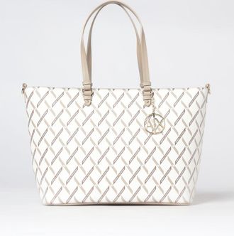 A|X Armani Exchange Borsa in pelle sintetica con logo stampato all over