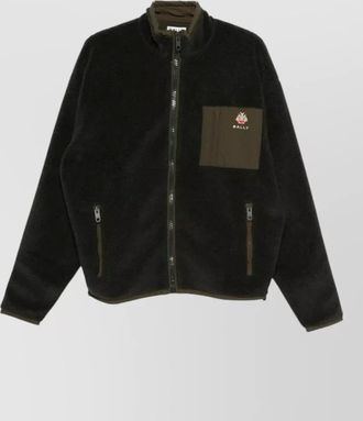 Bally fleece high-neck lightweight jacket